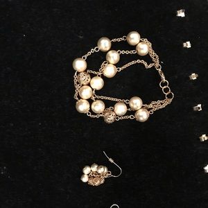 Bracelet and matching earrings